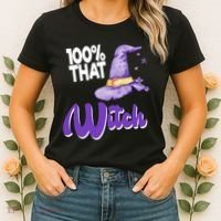 100% That Witch Funny Halloween Women's T-Shirt thumb 2