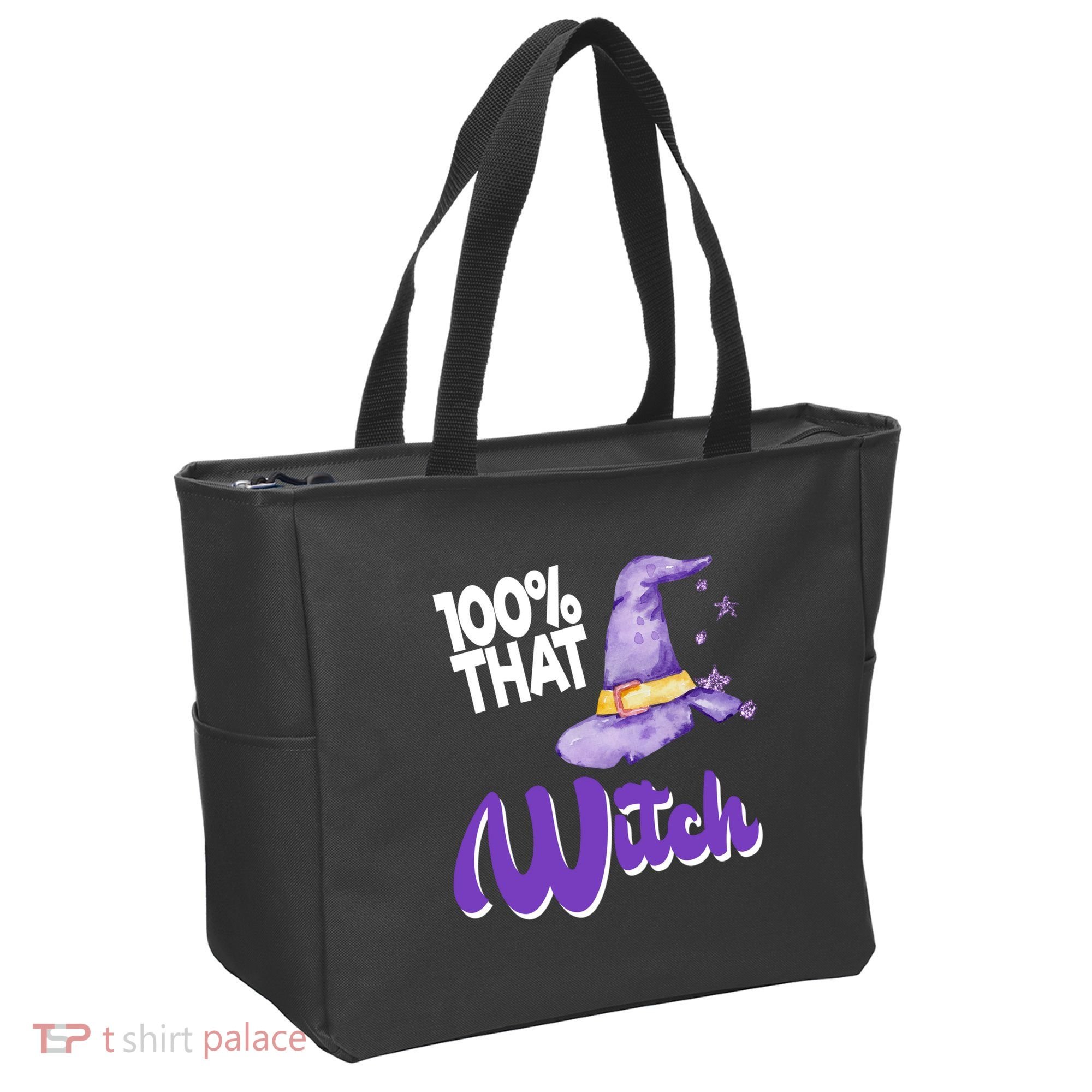 100% That Witch Funny Halloween Tote Bag