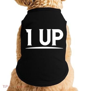 1 UP Funny Fathers Day T Doggie Tank