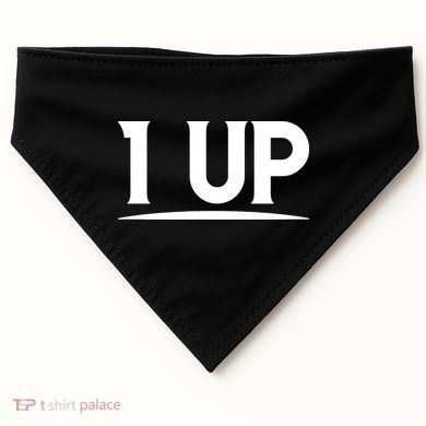 1 UP Funny Fathers Day T USA-Made Doggie Bandana