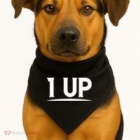 1 UP Funny Fathers Day T USA-Made Doggie Bandana thumb 1