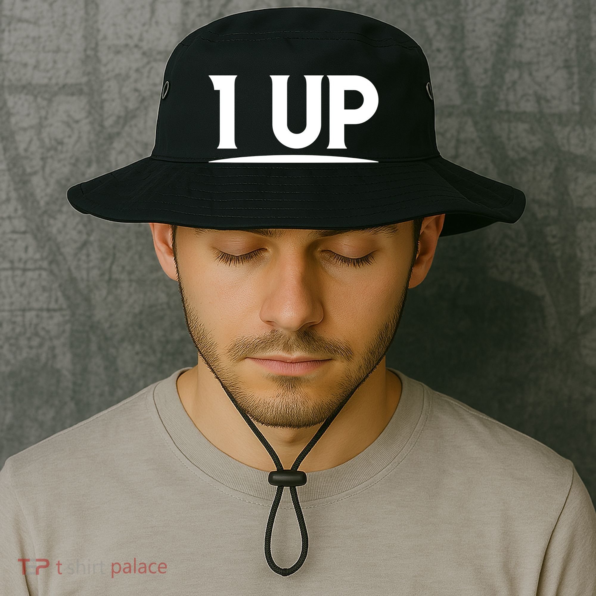 1 UP Funny Fathers Day T Bucket Hat