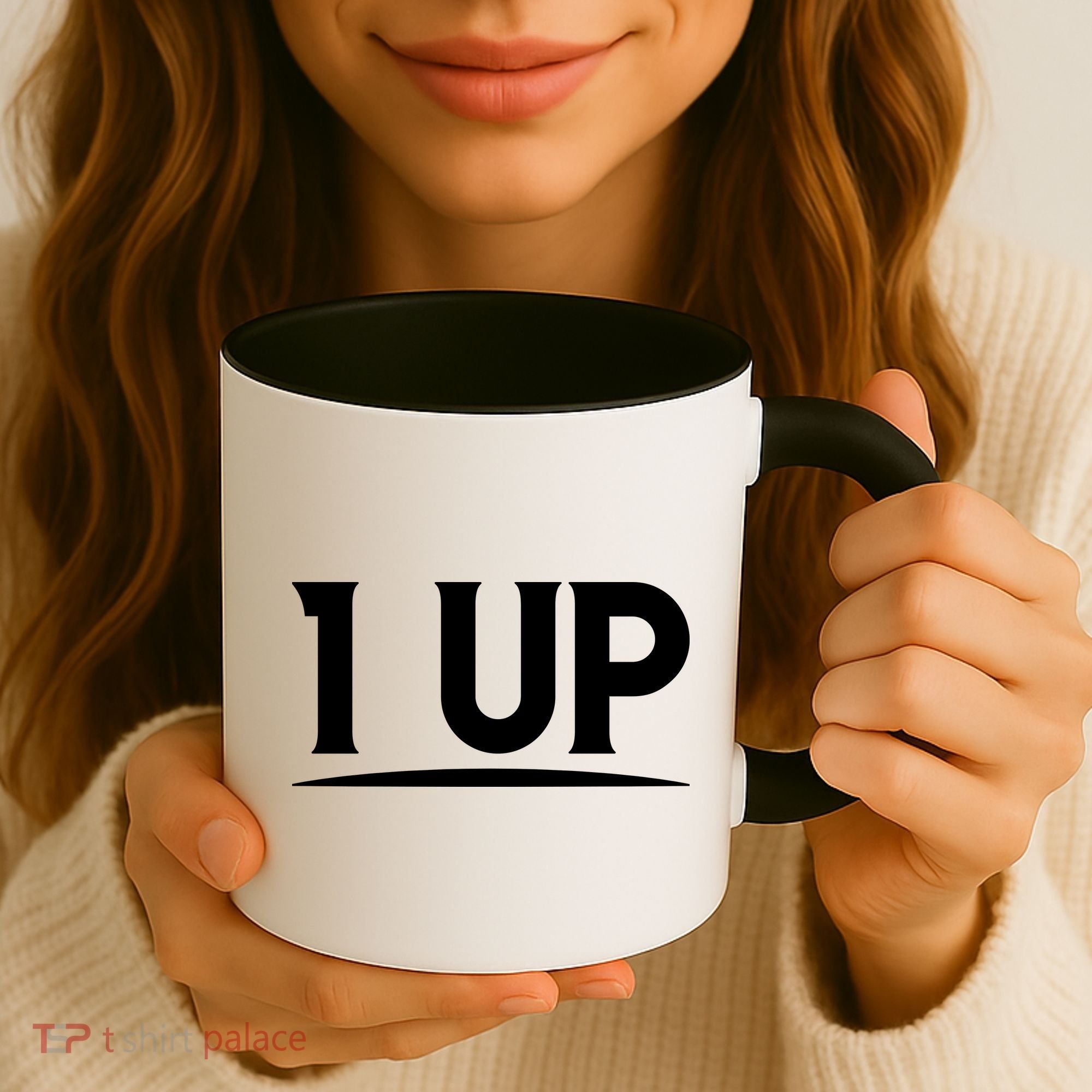 1 UP Funny Fathers Day T Coffee Mug
