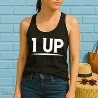 1 UP Funny Fathers Day T Women's Tank Top thumb 2