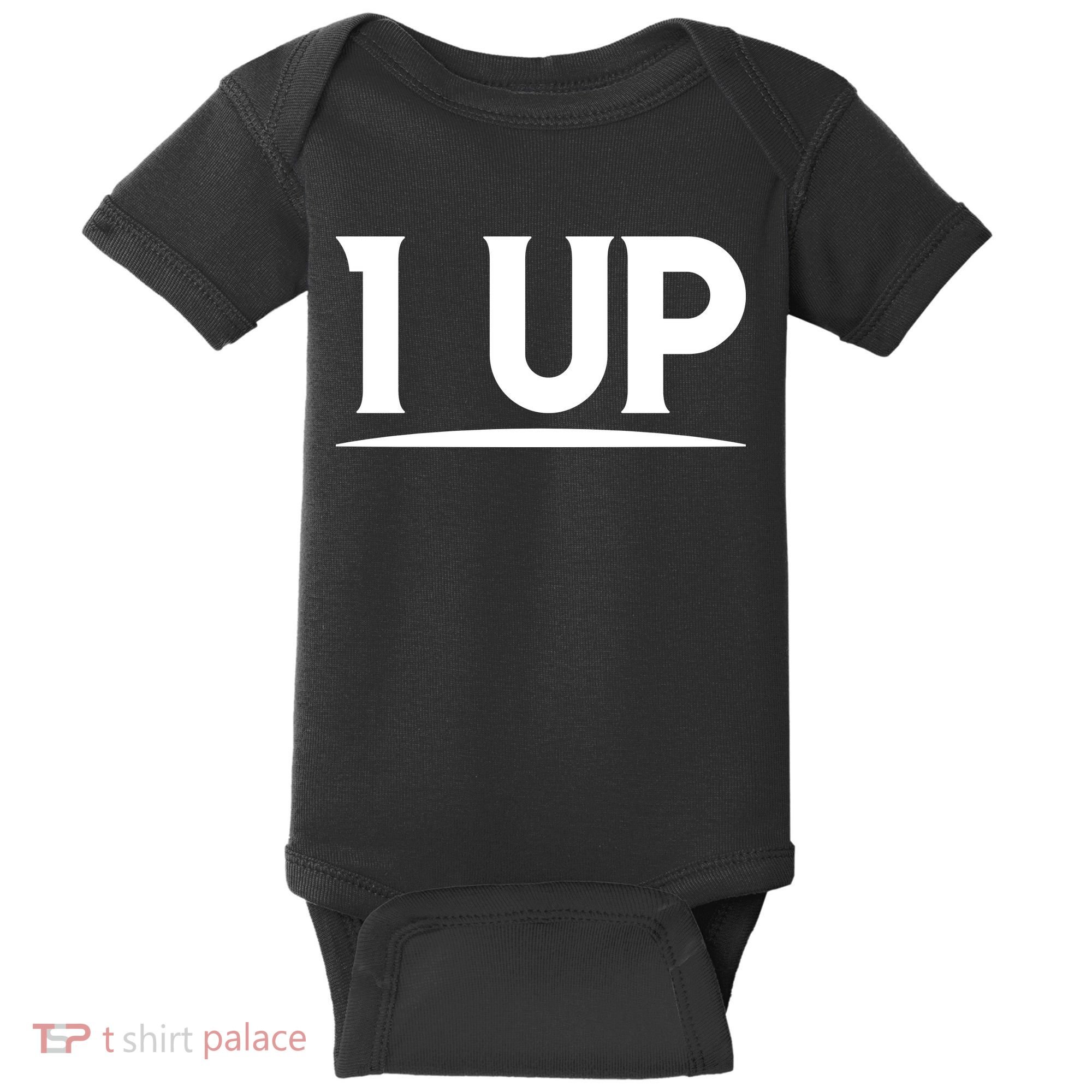 1 UP Funny Fathers Day T Baby Bodysuit