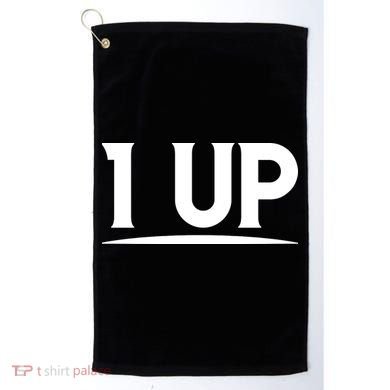 1 UP Funny Fathers Day T Golf Towel