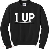 1 UP Funny Fathers Day T Kids Sweatshirt thumb 0