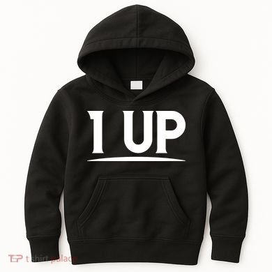 1 UP Funny Fathers Day T Kids Hoodie
