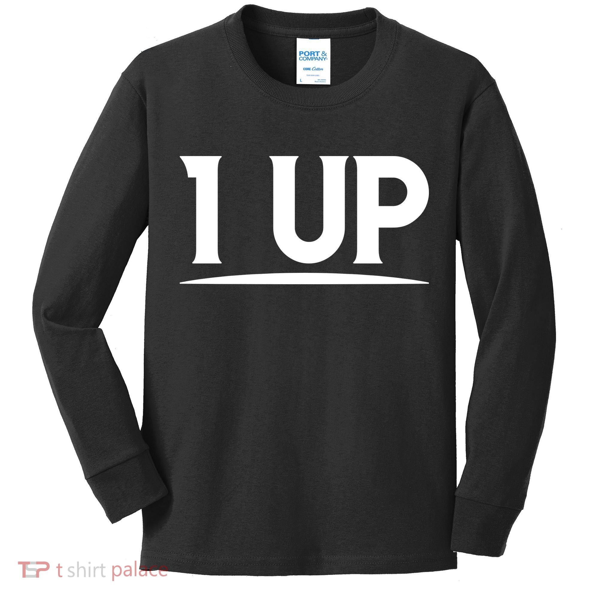 1 UP Funny Fathers Day T Kids Long Sleeve Shirt