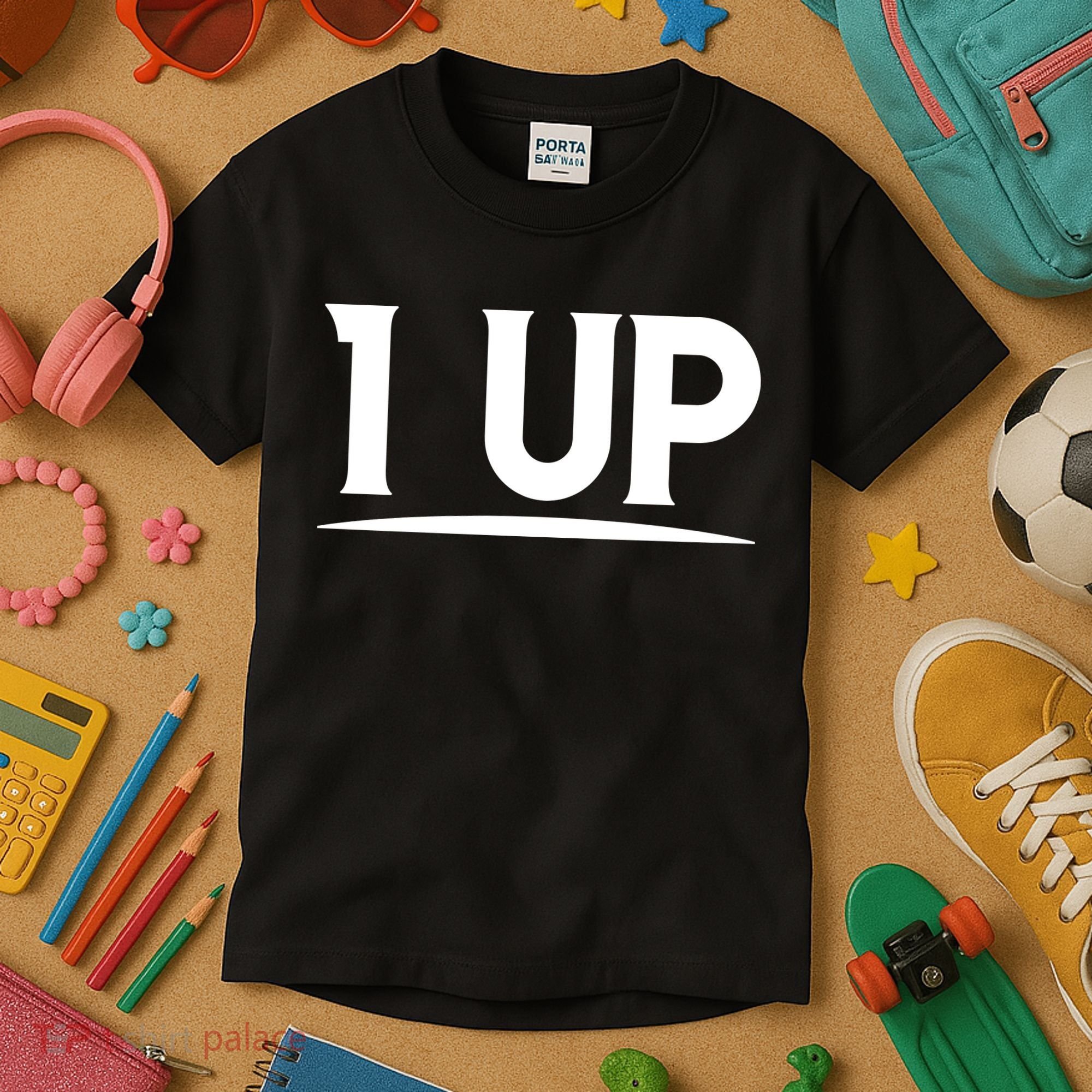1 UP Funny Fathers Day T Kids T-Shirt