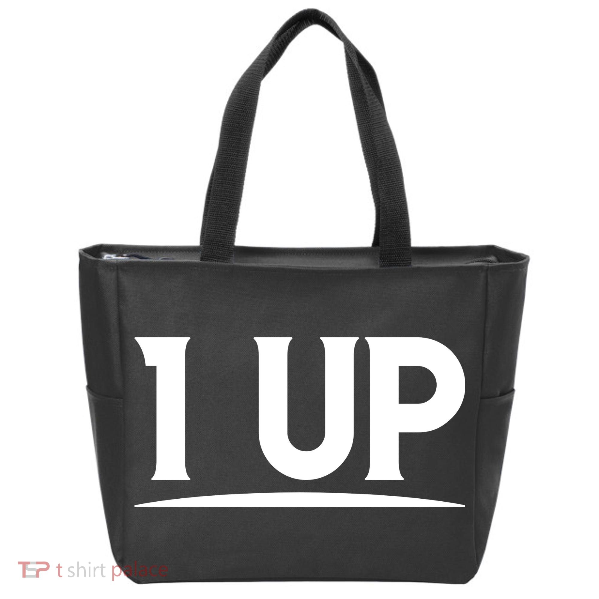 1 UP Funny Fathers Day T Tote Bag