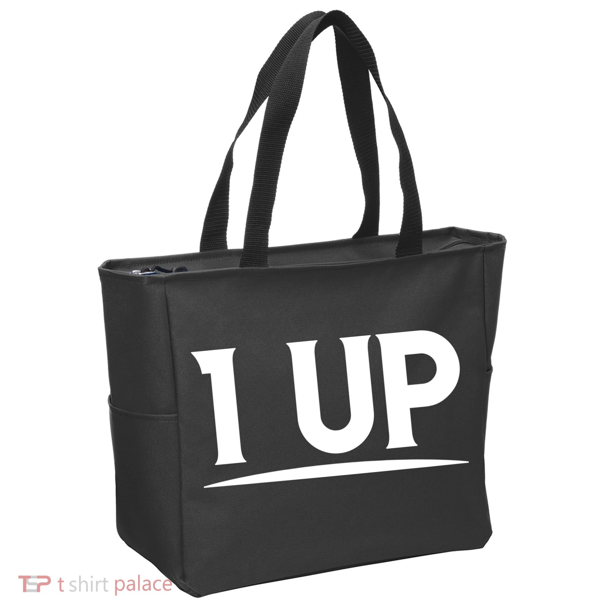 1 UP Funny Fathers Day T Tote Bag