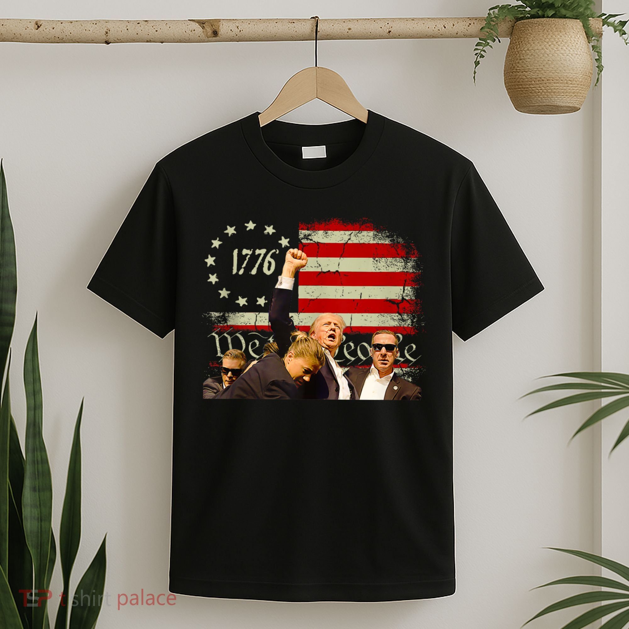 1776 Usa Flag Donald Trump 2024 Usa Election Voting T-Shirt