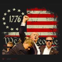 1776 Usa Flag Donald Trump 2024 Usa Election Voting T-Shirt thumb 7