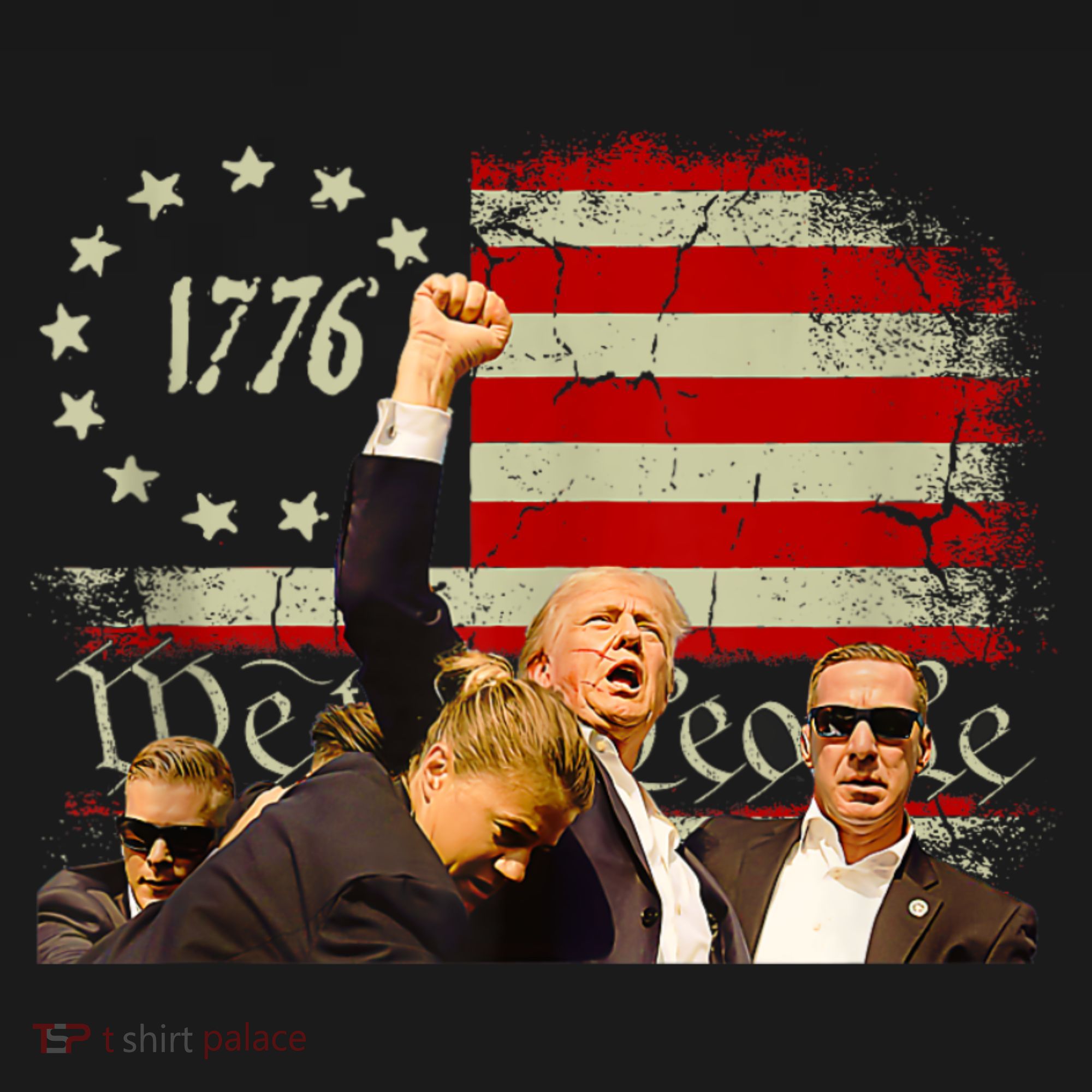 1776 Usa Flag Donald Trump 2024 Usa Election Voting Women's Tank Top