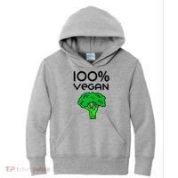 100 % Vegan Kids Hoodie thumb 0