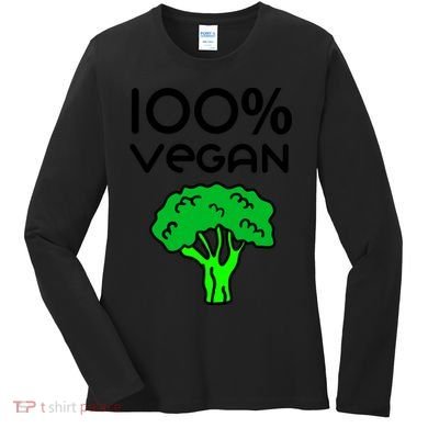 100 % Vegan Women's Long Sleeve Shirt