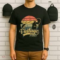1988 Vintage 30th Birthday Lucky Fishing Gift T-Shirt thumb 6