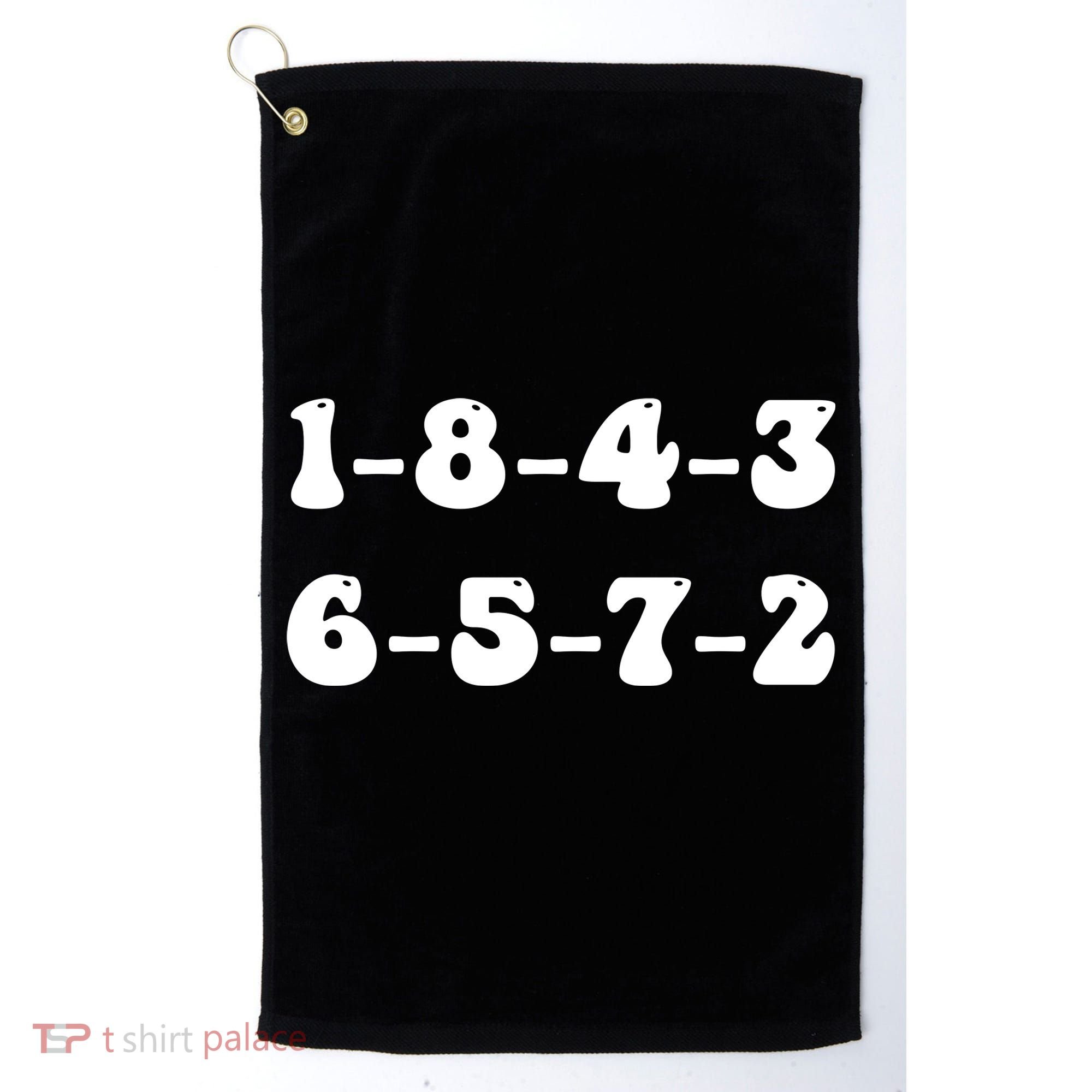 18436572 V8 Engine Firing Order Golf Towel