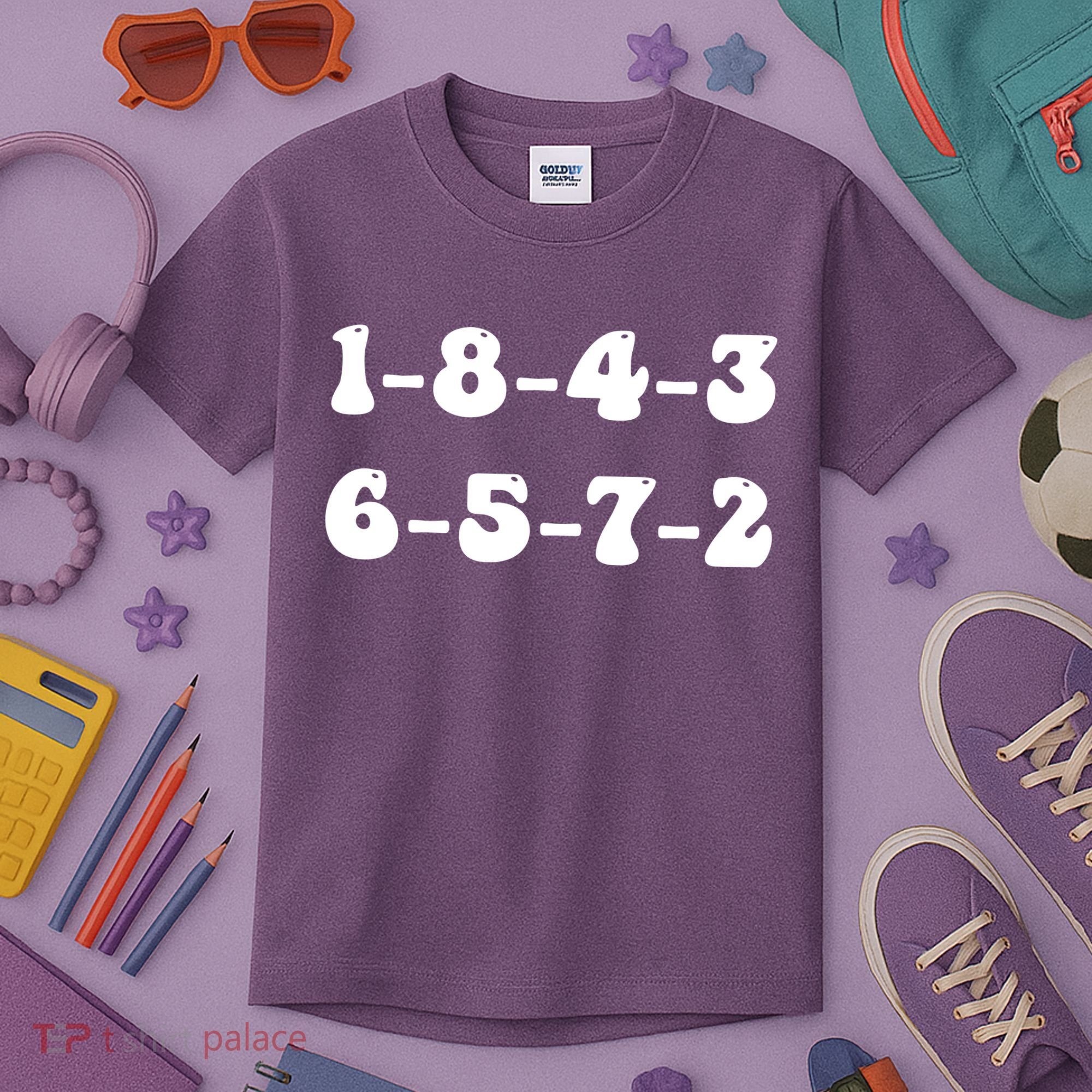 18436572 V8 Engine Firing Order Kids T-Shirt