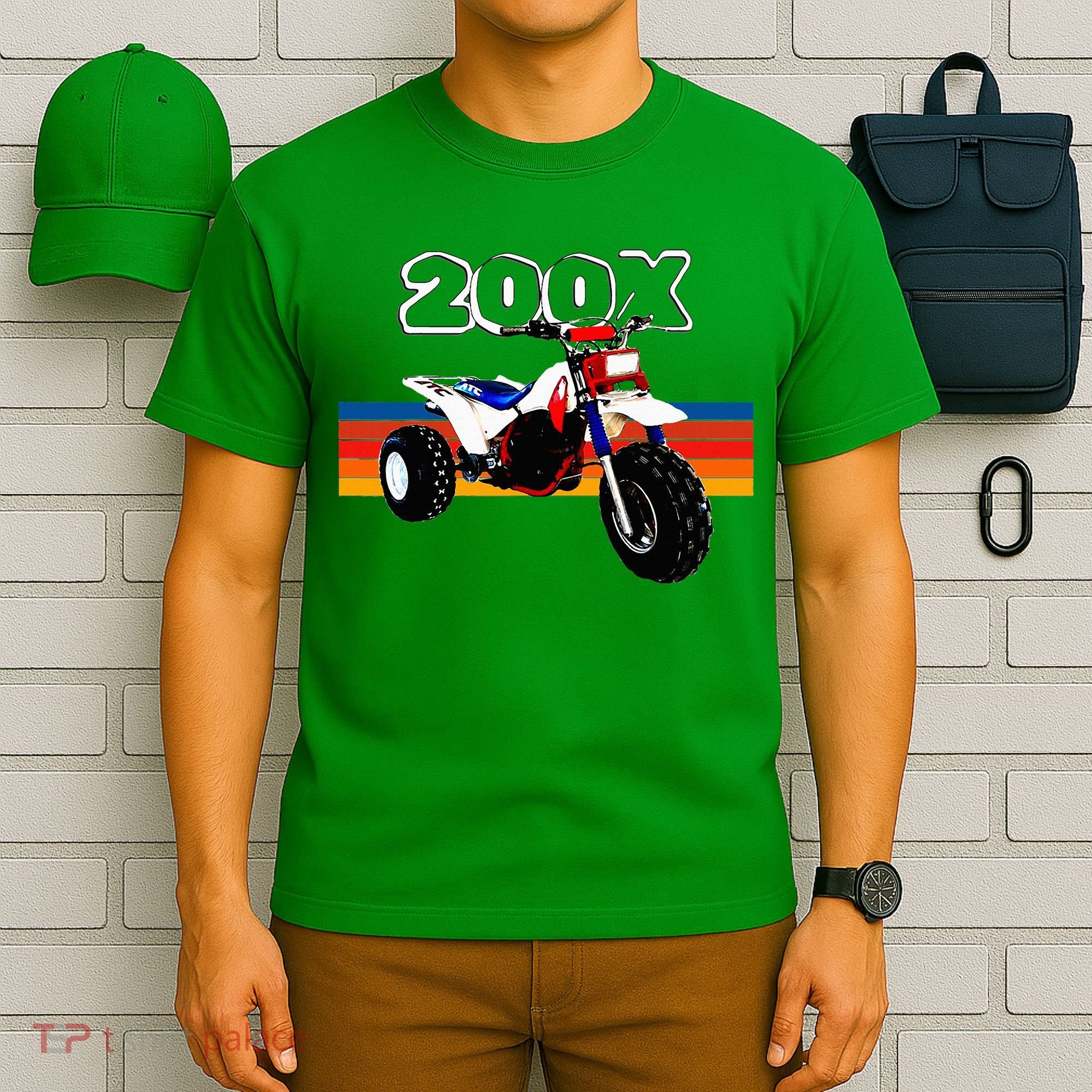 1985 Vintage Retro Three Wheeler Atv Atc 200x T-Shirt