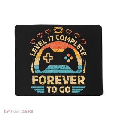 17Th Wedding Anniversary Video Gamer Level 17 Complete Mousepad