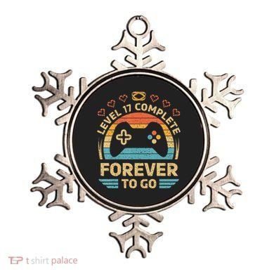 17Th Wedding Anniversary Video Gamer Level 17 Complete Ornament