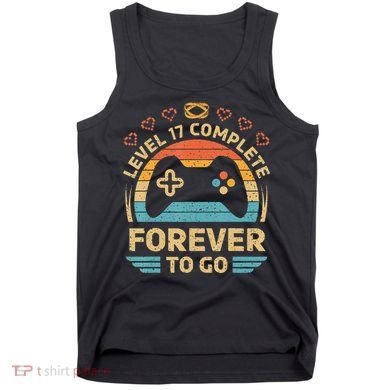17Th Wedding Anniversary Video Gamer Level 17 Complete Tank Top