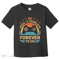 17Th Wedding Anniversary Video Gamer Level 17 Complete Toddler T-Shirt thumb 0