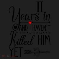 11th Wedding Anniversary Gift For Her 11 Years Of Marriage Great Gift Golf Towel thumb 3