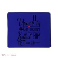 11th Wedding Anniversary Gift For Her 11 Years Of Marriage Great Gift Mousepad thumb 0