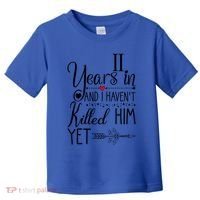 11th Wedding Anniversary Gift For Her 11 Years Of Marriage Great Gift Toddler T-Shirt thumb 0