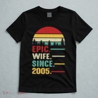 18th Wedding Anniversary For Her Epic Wife Since 2005 T-Shirt thumb 5