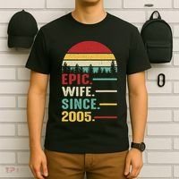 18th Wedding Anniversary For Her Epic Wife Since 2005 T-Shirt thumb 6