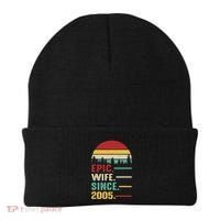 18th Wedding Anniversary For Her Epic Wife Since 2005 Beanie thumb 0