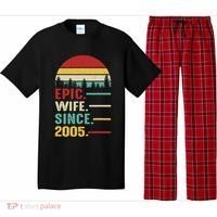 18th Wedding Anniversary For Her Epic Wife Since 2005 Pajama Set thumb 0