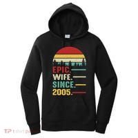18th Wedding Anniversary For Her Epic Wife Since 2005 Women's Hoodie thumb 0