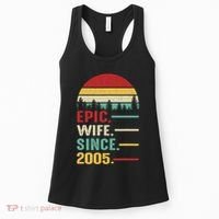 18th Wedding Anniversary For Her Epic Wife Since 2005 Women's Tank Top thumb 0