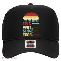 18th Wedding Anniversary For Her Epic Wife Since 2005 Hat thumb 0