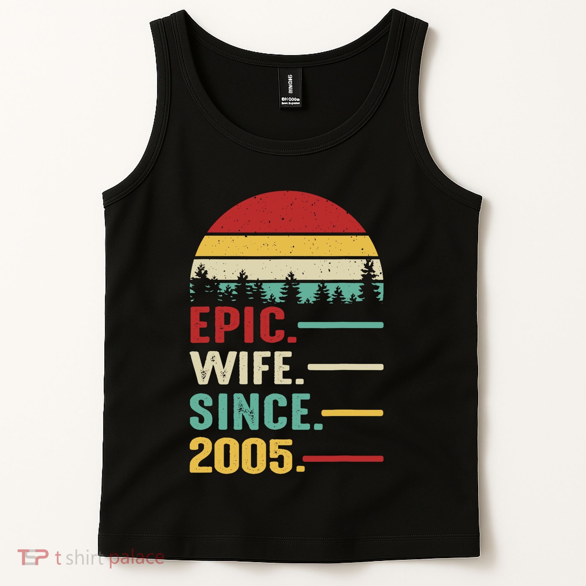 18th Wedding Anniversary For Her Epic Wife Since 2005 Tank Top