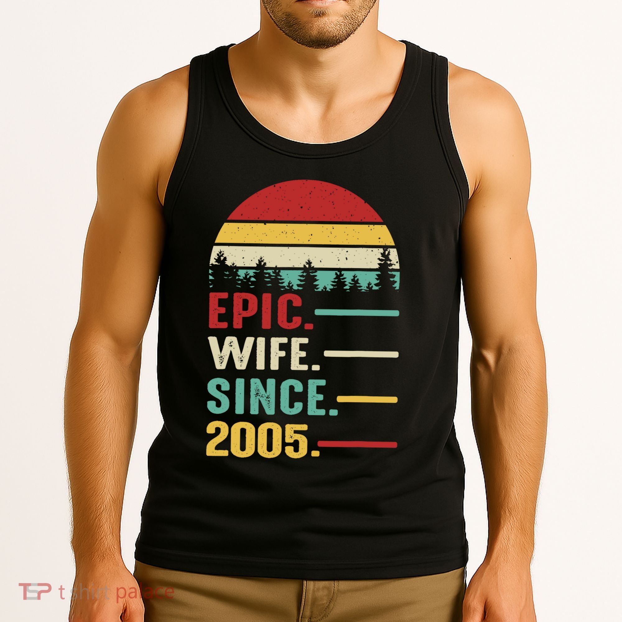 18th Wedding Anniversary For Her Epic Wife Since 2005 Tank Top