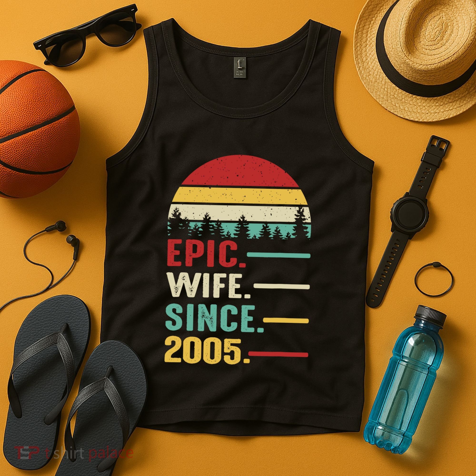 18th Wedding Anniversary For Her Epic Wife Since 2005 Tank Top
