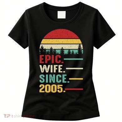 18th Wedding Anniversary For Her Epic Wife Since 2005 Women's T-Shirt