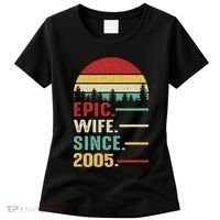 18th Wedding Anniversary For Her Epic Wife Since 2005 Women's T-Shirt thumb 0