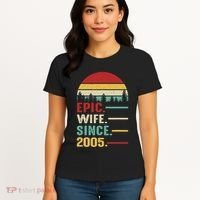 18th Wedding Anniversary For Her Epic Wife Since 2005 Women's T-Shirt thumb 4
