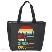 18th Wedding Anniversary For Her Epic Wife Since 2005 Tote Bag thumb 0