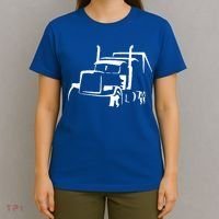 18 Wheeler Semi Truck Gift For Truck Drivers Who Loves Otr T-Shirt thumb 4