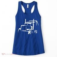 18 Wheeler Semi Truck Gift For Truck Drivers Who Loves Otr Women's Tank Top thumb 0