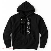1776 We The People Betsy Ross Flag Patriotic Apparel Hoodie thumb 0