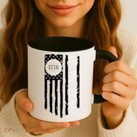 1776 We The People Betsy Ross Flag Patriotic Apparel Coffee Mug thumb 3